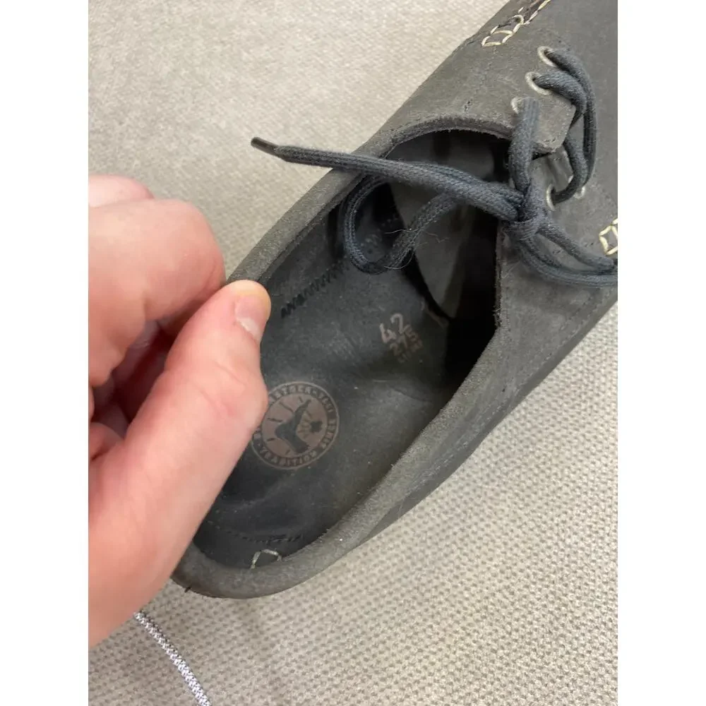 Birkenstock Low Clog Shoe, Laceup, Gray, NWOB, 42 Regular
